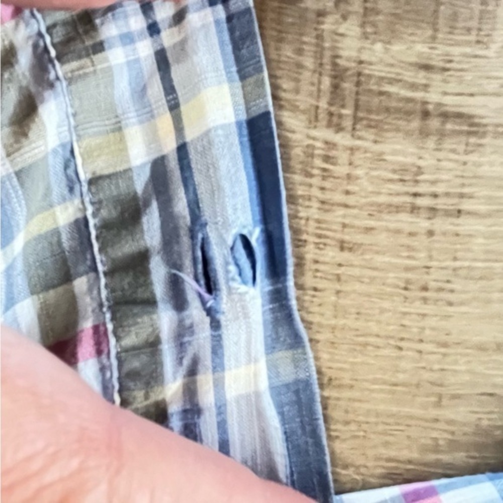 Vineyard Vines LS Shirt Classic Fit Tucker Men XL Cotton Light Check Preppy - Picture 9 of 9